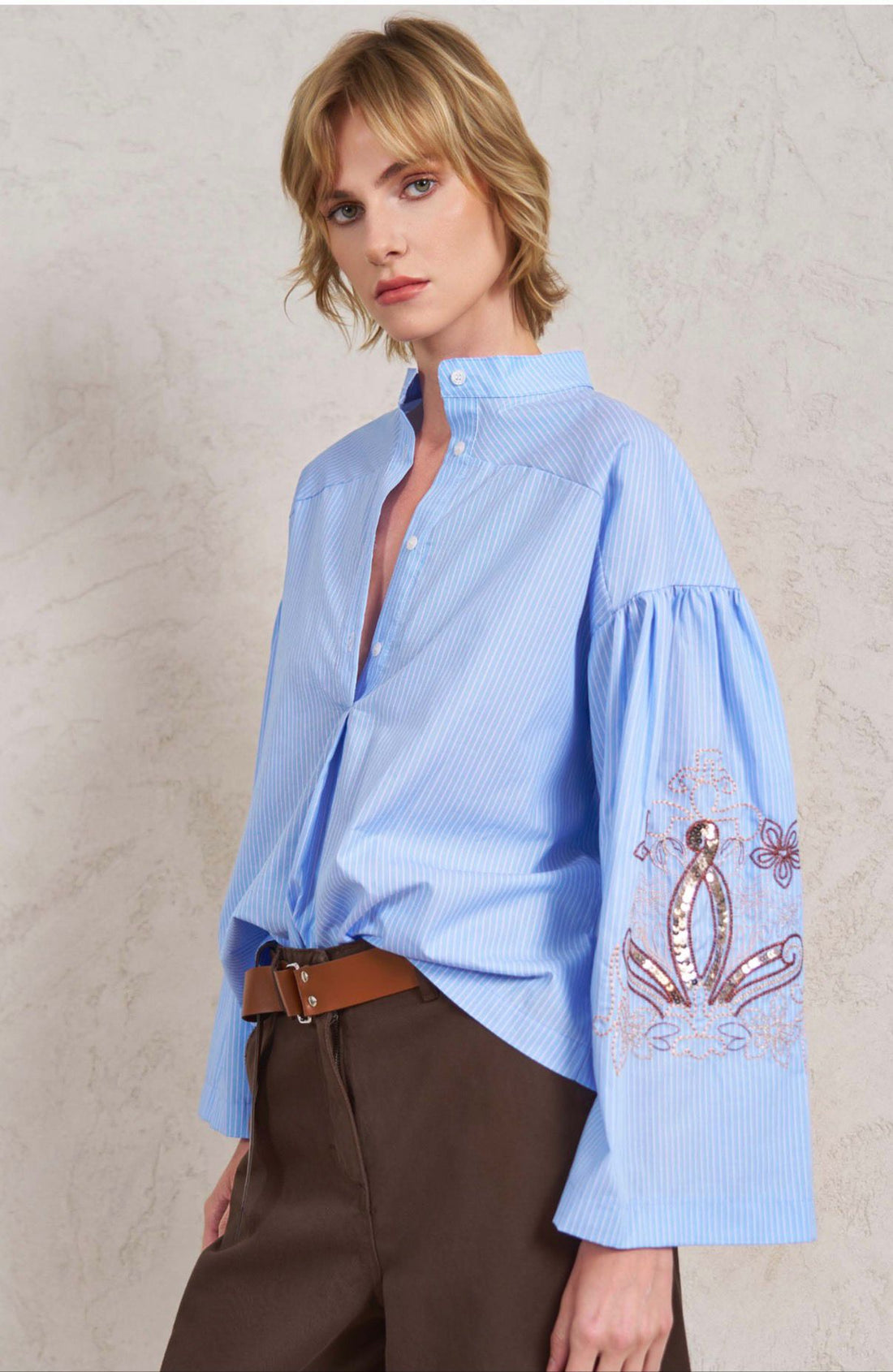 DELLE-CAMICIA RICAMO